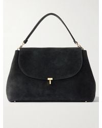 TOTEME - T-Lock Suede Shoulder Bag - Lyst