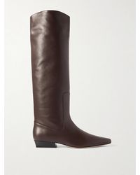 STAUD - Wally Leather Knee Boots - Lyst