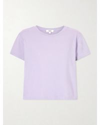 Agolde - Adine Cropped Organic Cotton-Jersey T-Shirt - Lyst