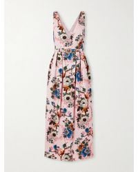Borgo De Nor - Jules Floral-Print Cotton-Blend Cloqué Midi Dress - Lyst