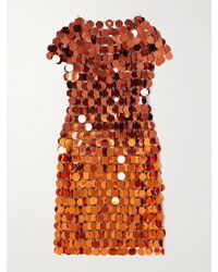 Rabanne - Assemblage Sequined Chainmail Mini Dress - Lyst