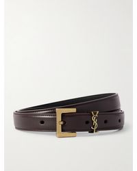Saint Laurent - Cassandre Gürtel Aus Leder - Lyst