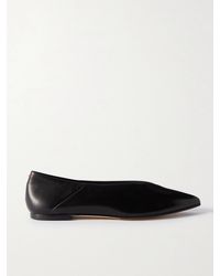 Aeyde - Moa Leather Point-Toe Flats - Lyst