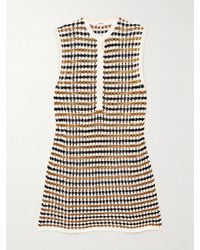 Eres - Tempo Inedite Minikleid Aus Einer Gehäkelten Baumwollmischung Mit Streifenmuster - Lyst