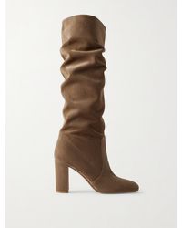 Gianvito Rossi - Glen 85 Suede Knee Boots - Lyst