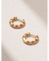 Yvonne Léon - 9-Karat And Enamel Hoop Earrings - Lyst