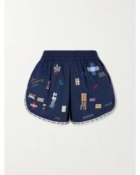 Sea - Claira Embroidered Cotton Shorts - Lyst