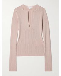 Max Mara - Urlo Ribbed Silk And Cashmere-Blend Sweater - Lyst