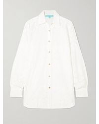 Melissa Odabash - Orla Broderie Anglaise Cotton Shirt - Lyst