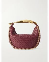 Bottega Veneta - Sardine Small Intrecciato Leather Shoulder Bag With Chain - Lyst