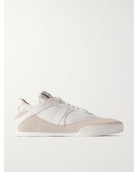 Chloé - Kick Sneakers Aus Veloursleder, Mesh Und Leder - Lyst