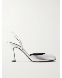 Neous - Baten Metallic Leather Slingback Pumps - Lyst
