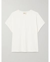 KHAITE - Devra Cotton-Blend Jersey T-Shirt - Lyst