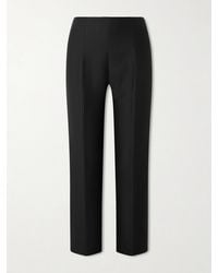 TOTEME - Wool And Silk-Blend Straight-Leg Pants - Lyst