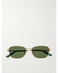 Bottega Veneta - Square-Frame-Tone Sunglasses - Lyst
