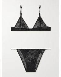 Oséree - Stretch-Lace Bra And Briefs Set - Lyst