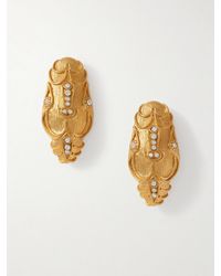 Sonia Petroff - Serpente-Plated Swarovski Crystal Earrings - Lyst