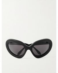 Alaïa - Round-Frame Acetate Sunglasses - Lyst