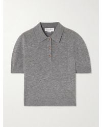 Victoria Beckham - Merino Wool Polo Shirt - Lyst