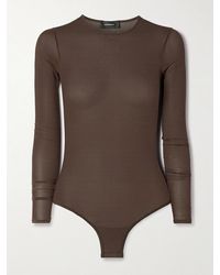 Wardrobe NYC - Stretch-Jersey Thong Bodysuit - Lyst