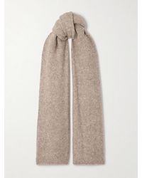 Brunello Cucinelli - Bead-Embellished Brushed Alpaca-Blend Scarf - Lyst