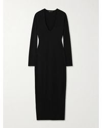 James Perse - Cotton-Blend Jersey Midi Dress - Lyst