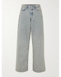 Acne Studios - 1981 Denim-Jacquard Low-Rise Wide-Leg Jeans - Lyst
