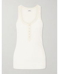 Isabel Marant - Helma Ribbed Silk Tank - Lyst