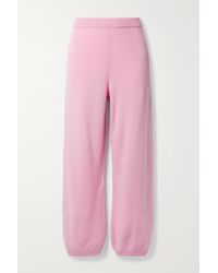 Suzie Kondi Cashmere Track Pants - Pink