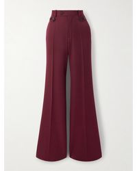 Veronica de Piante - Rhea Hose Mit Weitem Bein Aus Grain De Poudre Aus Wolle - Lyst
