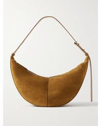 Proenza Schouler - Slide Schultertasche Aus Veloursleder Mit Lederbesätzen - Lyst