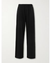 ÉTERNE - Lounge Cotton And Modal-Blend Jersey Staight-Leg Pants - Lyst