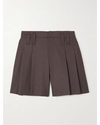 Brunello Cucinelli - Bundfaltenshorts Aus Einer Wollmischung - Lyst