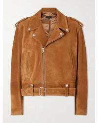 Nili Lotan - Evel Suede Biker Jacket - Lyst