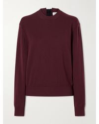 Lanvin - Bow-Detailed Wool-Blend Cardigan - Lyst