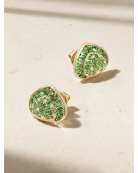 Marina B - Dora 18-Karat, Tsavorite And Diamond Earrings - Lyst