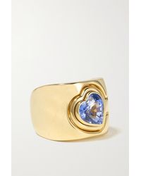 Retrouvai 14-karat Gold Sapphire Ring - Metallic