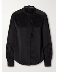 Isabel Marant - Ejali Broderie Anglaise Silk-Blend Blouse - Lyst