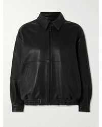 Nour Hammour - Doran Paneled Textured-Leather Jacket - Lyst
