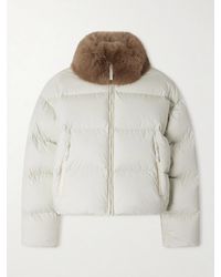 Balenciaga - Plush-Trimmed Padded Quilted Shell Down Jacket - Lyst