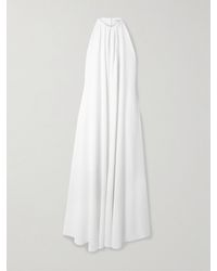 Givenchy - Open-Back Draped Cady Halterneck Maxi Dress - Lyst
