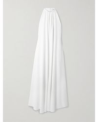 Givenchy - Open-Back Draped Cady Halterneck Maxi Dress - Lyst