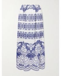 Borgo De Nor - Belan Scalloped Broderie Anglaise Cotton-Blend Maxi Skirt - Lyst