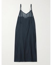 Frankie Shop - Madeline Voile Midi Dress - Lyst