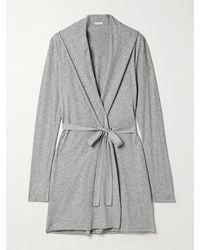 Skin - Morgenmantel Aus Bio-Pima-Baumwoll-Jersey - Lyst