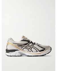 Asics - Gt-2160 Metallic Faux Leather-Trimmed Mesh Sneakers - Lyst