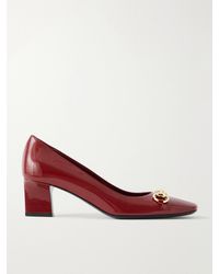 Gucci - Signora 55 Horsebit-Embellished Patent-Leather Pumps - Lyst