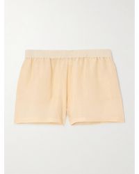 Givenchy - Silk And Linen-Blend Shorts - Lyst