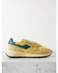 Autry - Super Vintage Sneakers Aus Mesh Und Shell Mit Besätzen Aus Leder Und Gebürstetem Veloursleder - Lyst