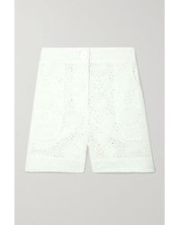 Eres Laureate Broderie Anglaise Cotton Shorts - White